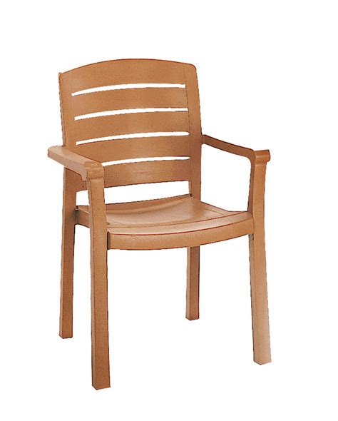 We recommend oiling them each season. Grosfillex 1Dz Acadia Stack Patio Dining Arm Chairs Teakwood