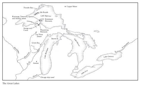 Printable Map Of Great Lakes And Travel Information Download Free For