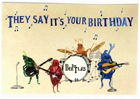 Printing each card is free and easy. Musical Birthday Cards for Facebook Pack Of 10 Funny Beatles Happy Birthday Postcards Ten ...