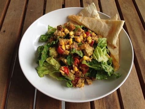 Stir and cook for a few minutes until soft. A Taste of Home Cooking: Chopped Chicken Taco Salads with ...
