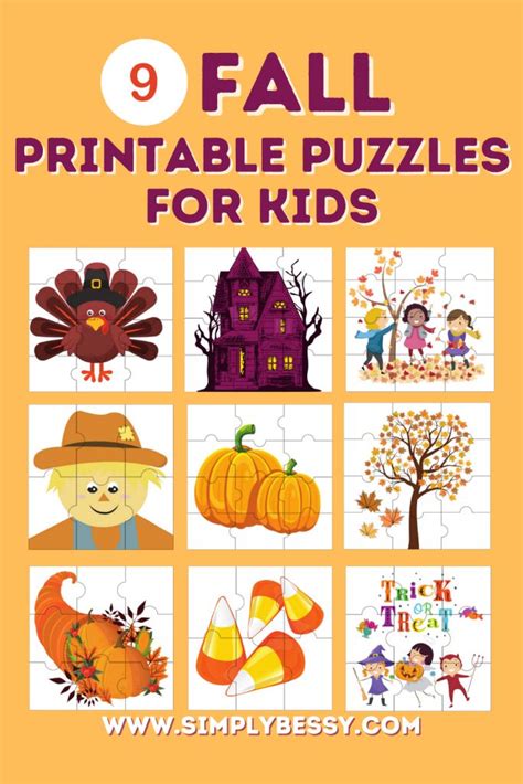 Free Fall Puzzles For Kids You Can Print From Home Puzzles For Kids