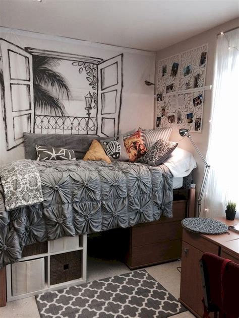 70 fantastic college bedroom decor ideas and remodel 14 Комнаты мечты Квартирные идеи Идеи