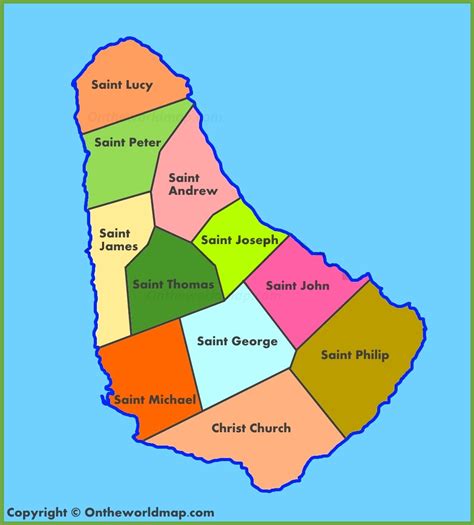 Map Of Barbados Overview Mapregions Worldofmaps Net O Vrogue Co