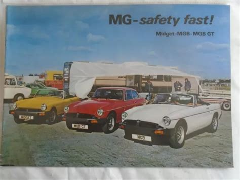 MG MIDGET MGB MGB GT Range Brochure May 1978 Ref 3264 C 7 00