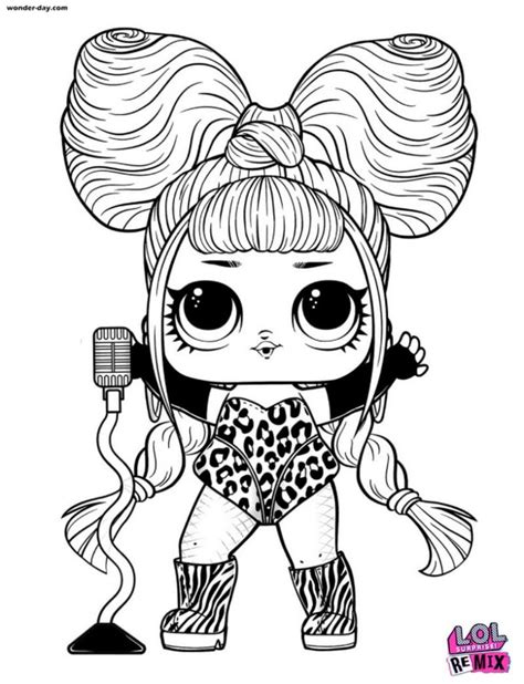 Lol Surprise Dolls Coloring Pages Print In A4 Format
