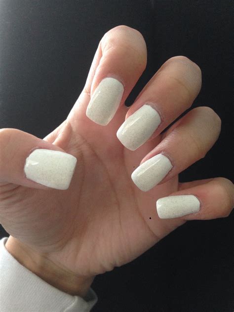 All White Acrylic Nails Obsessed Square Gel Nails Tapered Square