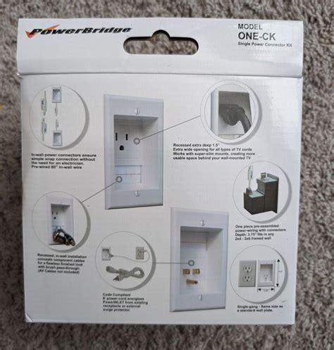 Powerbridge In Wall Power Cable Management Kit One Ck For Wall