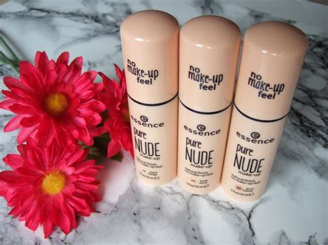Essence Pure Nude Make Up Foundation Review Swatches Before After