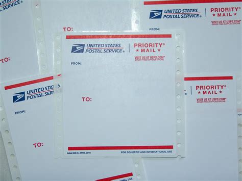 Lot Of Twenty 20 Blank Label 228c Usps Priority Mail Label Etsy