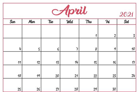 View the month calendar of april 2021 calendar including week numbers. Free April Calendar 2021 Free Printable Template PDF Word Excel