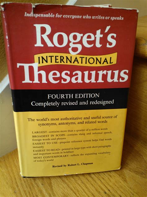 Would it surprise you that the thesaurus was written by an obsessive ...