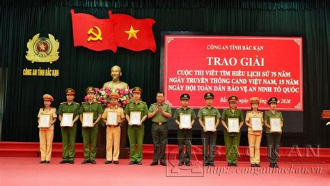 Ngày truyền thống cand việt câu 2: Công an tỉnh: Trao giải cuộc thi tìm hiểu về 75 năm Ngày ...