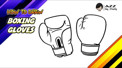 How To Draw Boxing Gloves Step By Step At Drawing Tutorials