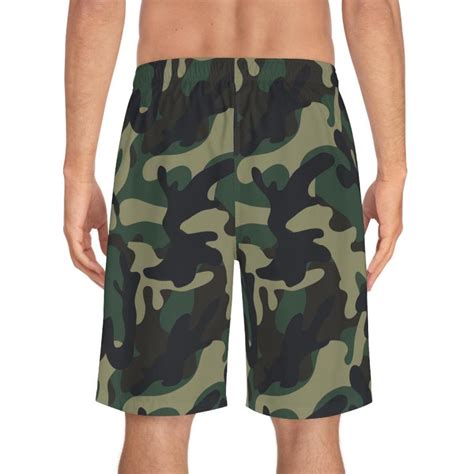 Army Camo Mens Board Shorts 24th Street Essentials