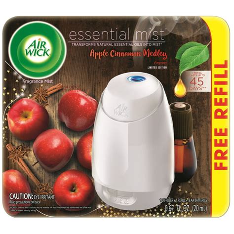 Air Wick Essential Mist Essential Oils Diffuser Starter Kit Apple