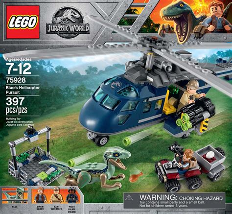 Lego Jurassic World Blues Helicopter Pursuit Smart Kids Toys
