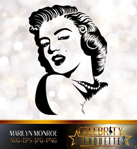 Marilyn Monroe Silhouette Artist Silhouettes Celebrity Etsy