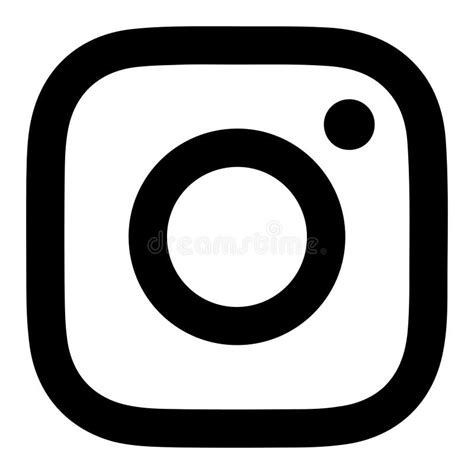 Instagram Logo Black White Stock Illustrations 1957 Instagram Logo