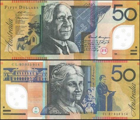 Australia 50 Dollars Banknote Used Dollar