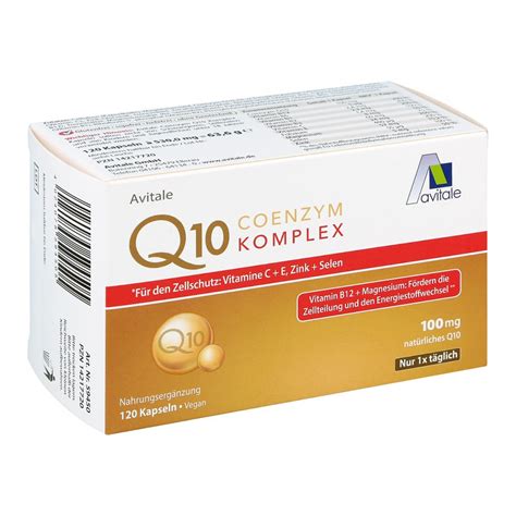 Coenzym a (коэнзим a) d8. Coenzym Q10 100 mg Kapseln+vitamine+mineralstoffe 120 stk