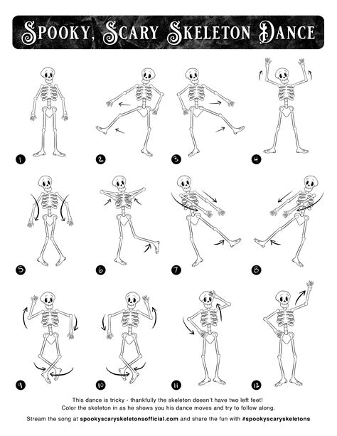 How To Do The Spooky Scary Skeleton Dance Skeleton Dance Scary