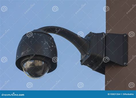 Overhead Surveillance Cctv Security Camera Stock Photo Image Of Look