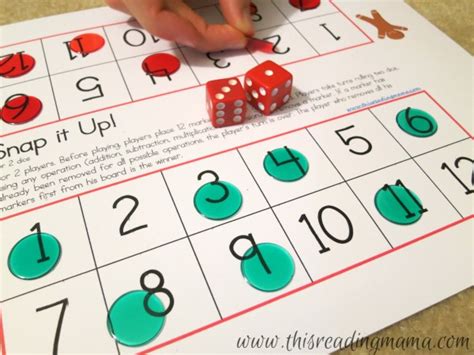 Math Dice Games 1st Grade 20 Dice Games For Math Reading Art And Fun