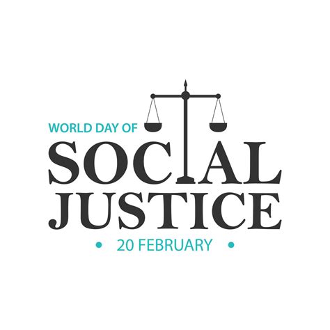 20 February World Day Of Social Justice 12508754 Vector Art At Vecteezy