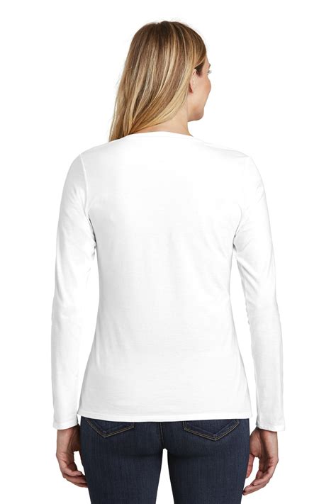 District ® Womens Very Important Tee ® Long Sleeve V Neck Dt6201