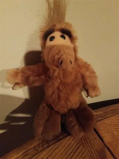 Vintage 1988 Coleco Alf Plush Window Cling Suction Cup Toy Stick Around