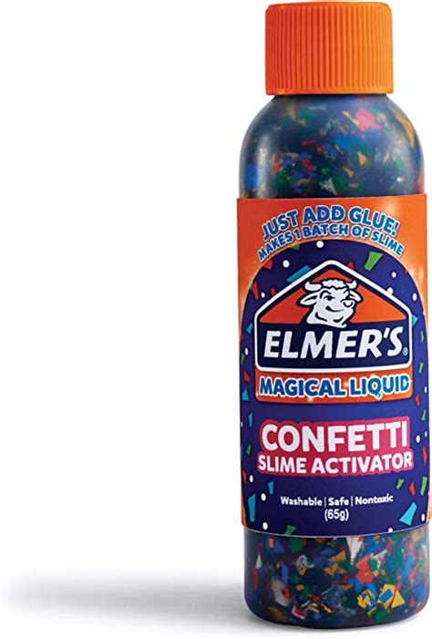 Elmers Magical Liquid Slime Activator Confetti 2 Oz Amazonca