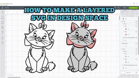 How To Make Layered Svgs In Design Space Cricut Youtube