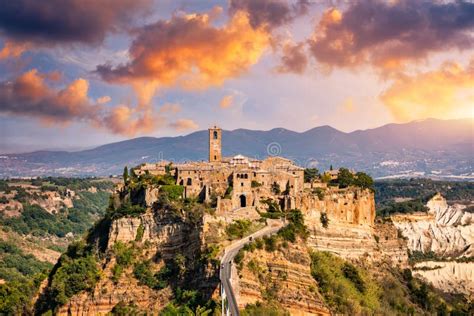 The Famous Civita Di Bagnoregio On A Sunny Day Province Of Viterbo