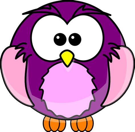 Purple Cartoon Owl Clip Art At Vector Clip Art Online