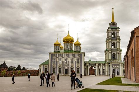 Golden Domes Of The Assumption Orthodox Cathedral In The Tula Kremlin