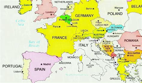 Basic Map Of Europe Secretmuseum