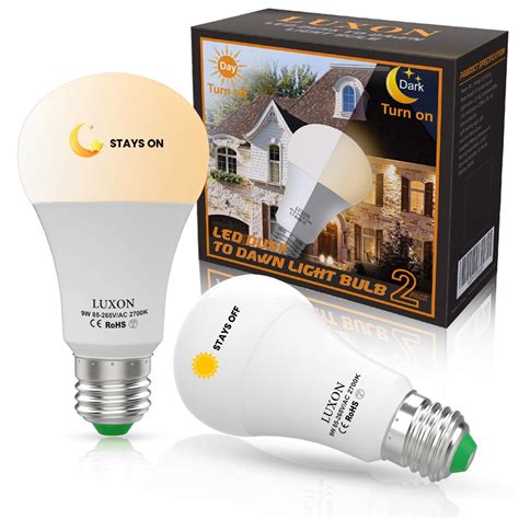 Dusk To Dawn Light Bulb Led Outdoor Lighting Photocell Sensor Light