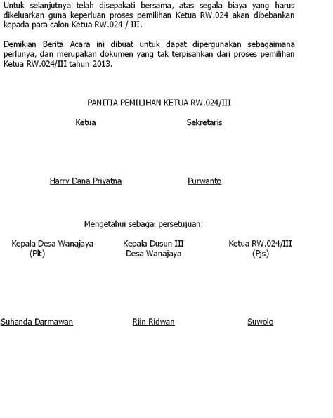 Acara pemilihan ketua rt.007/08 kel. Rapat Perdana PjS Ka. RW.24 Kirana Cibitung: RAPAT ...