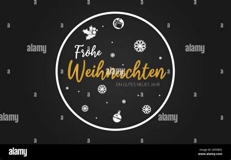 Frohe Weihnachten Merry Christmas German Stock Vector Image And Art Alamy