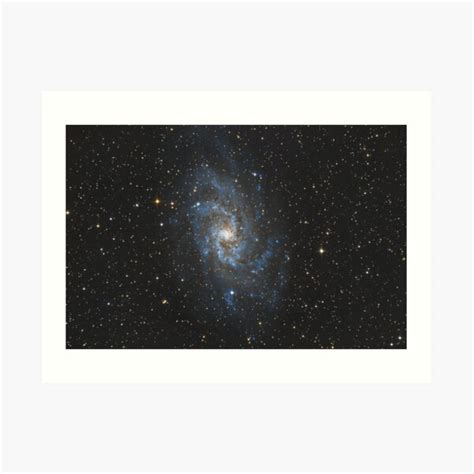 M33 The Triangulum Galaxy Art Print By Galactichunter Redbubble