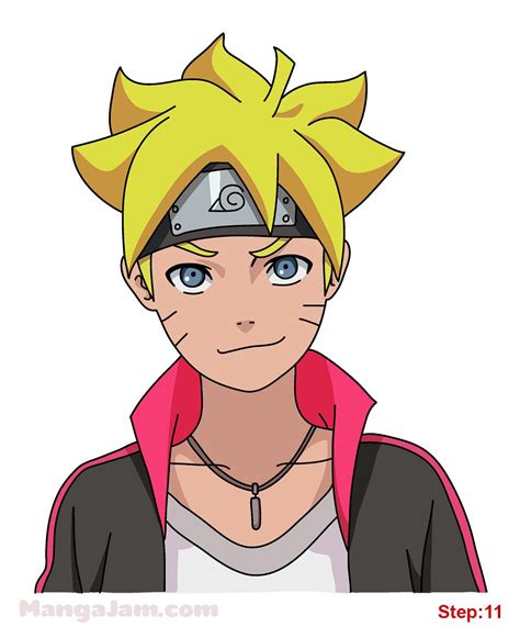 Let S Learn How To Draw Boruto Uzumaki From Naruto Today Boruto Uzumaki Uzumaki