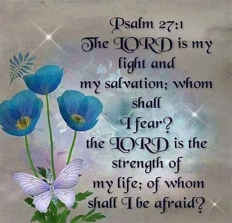 Psalm KJV The Lord Is My Light And My Salvation Whom Shall I Fear The Lord Is The