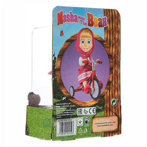 Muñeca Pequeña Masha Y El Oso Con Bicicleta Promart