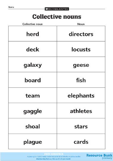 English Detailed Collective Nouns List English Grammar Here In 2020
