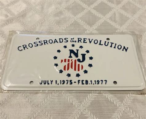 New Jersey Nj Bicentennial Crossroads Of The Revolution License Plate
