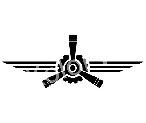 Pilot Svg Prop And Wings Logo Etsy