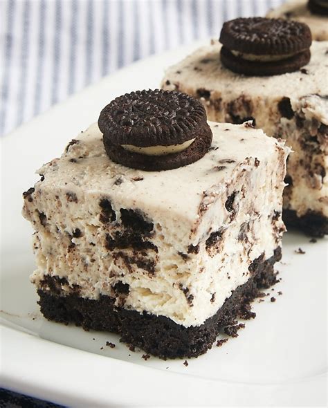 Cookies And Cream Cheesecake Bars Recipe — Dishmaps