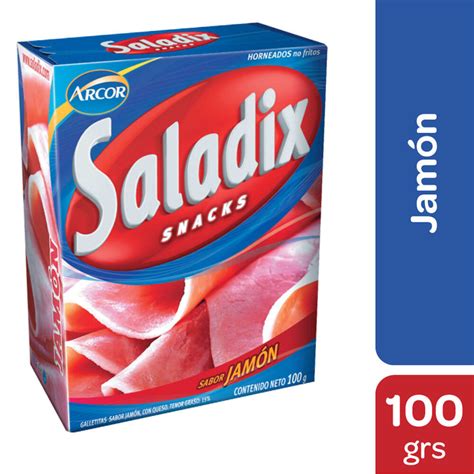 Galletitas Saladix Snacks Jamón 100 G Carrefour