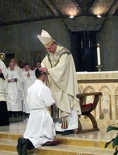 Bishop Barry C Knestout Of Washington Dc Lays Hands On Paulist