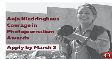 Iwmf Anja Niedringhaus Courage In Photojournalism Award 2023 Oya